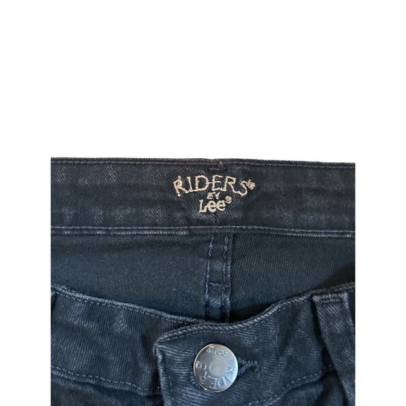 Riders By Lee BLACK Denim Jeans Size 12P Petite - Picture 2 of 7